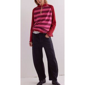 🆕 FREE PEOPLE Punk Playful Tee / Pink Combo